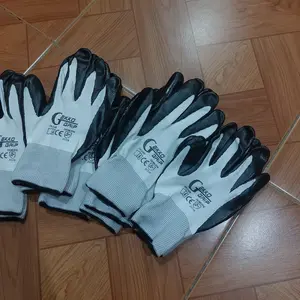 12 Pasang Sarung Tangan Kerja Safety Gekko Grip Kuat – Anti Licin & Anti Minyak | Safety Gloves