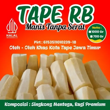 Tape RB manis lembut Tanpa serat Makanan Singkong Berat Food 2