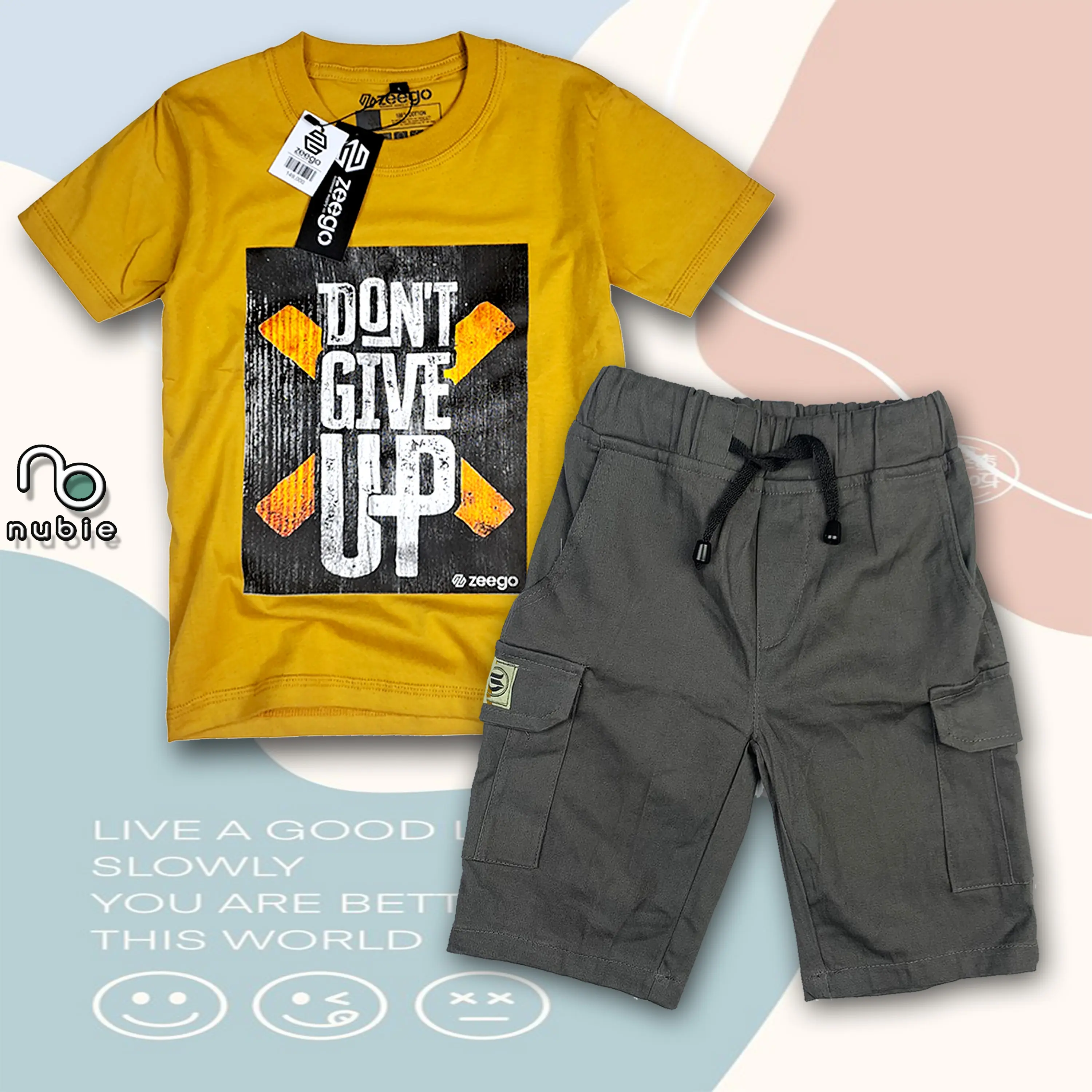 SETELAN ANAK KAOS DAN CELANA COTTON  SABLON PLASTISOL USIA 3-12 TAHUN / SETELAN By Nubie Baju Pakaian Fashion Fashion