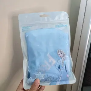 MINISO FROZEN SHOWER CAP GLITTER PENUTUP KEPALA KETIKA MANDI ELSA OLAF