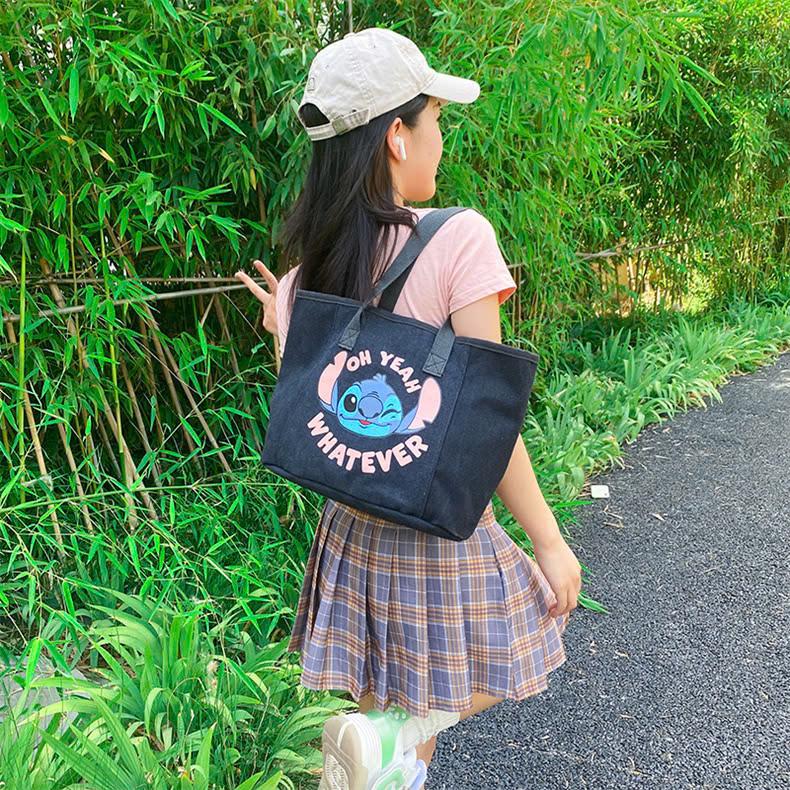 Túi Đeo Vai, Túi Tote Vải Canvas Đi Làm Đi Học Đi Chơi ,Túi Xách Đeo Vai Nữ, Túi Form To - KT 39x25x15cm 8