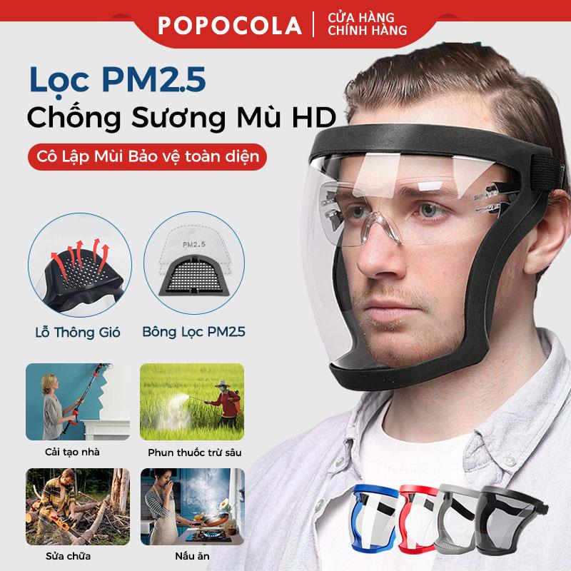 【Bộ lọc PM2.5 Mặt nạ bảo vệ công việc Tấm chắn mặt nạ kính bảo hộ trong suốt Tấm bảo vệ mặt Che Bụi Mặt Nạ Phòng Độc mặt nạ phun thuốc trừ sâu chống giọt bắn kính bảo vệ mắt khẩu trang chống độc Đạp xe trang trí phun thuốc trừ sâu hàn