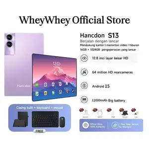 【Sarung Tablet Gratis】Bisa COD  Tab S13 Tablet PC Baru Android murah 12.8inch 16GB+1TB Wifi 4G/5G Dual SIM smart Tablets Untuk Anak Belajar hp tablet gaming tab Bluetooth Layar