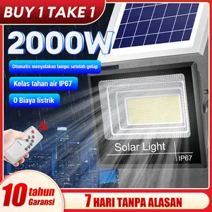【Garansi 30 tahun, beli satu gratis satu】Lampu Sorot Tenaga Surya Super Terang | Sensor Otomatis | Tahan Air dan Debu,  | Cocok untuk Rumah, Taman, dan Berkemah