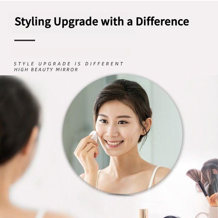 Product Introduction of HD Wall Stickers Acrylic Splicing Mirror with Mouthpiece Adhesive Shaped Oval Mirror Cloud Shape Mirror Bathroom Decoration 11