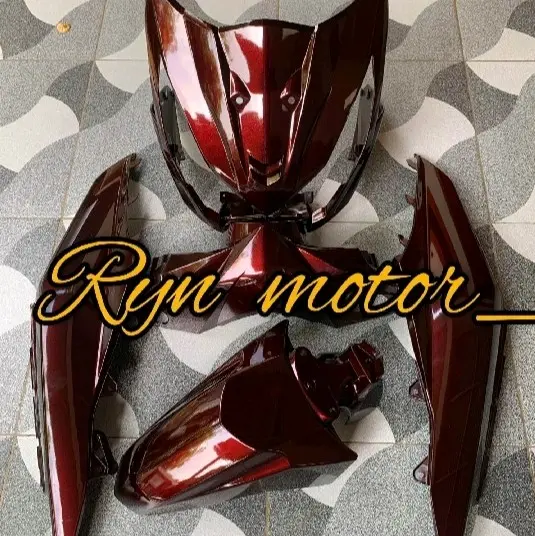 Cover full body halus beat fi 2013-2016 warna monlight red Motorcycle