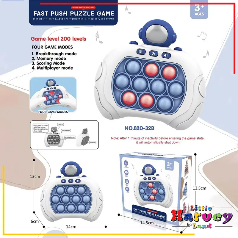 POP IT ELEKTRONIK Mainan Edukasi Anak Squishy ViraL Bubble Game Nyala Musik Light LED Fidget  Quick 7