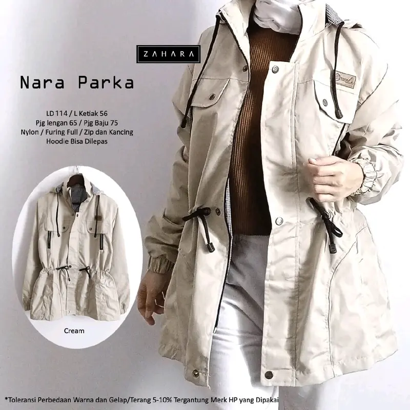 Nara Parka Jacket Wanita Bestseller by Zahara 5