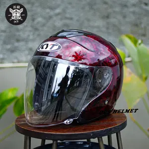 HELM KYOTO WARNA ABSTRAK HALFFACE SNI PACKING BOX