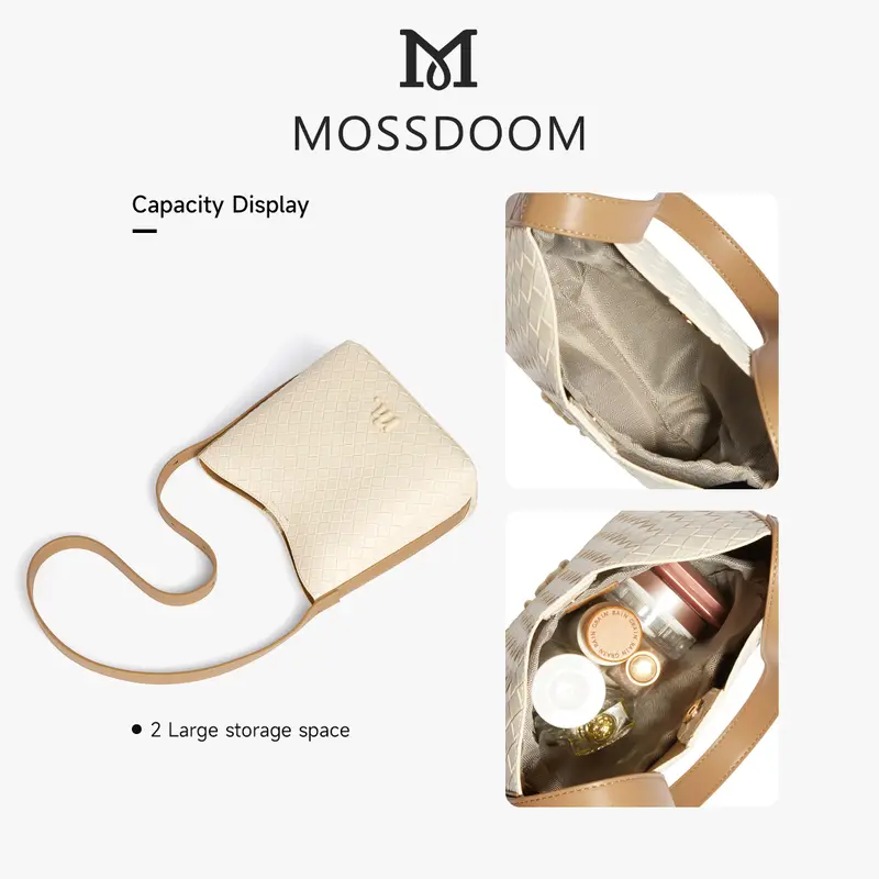 [SPECIAL OFFER]MOSSDOOM Tas Wanita Vela Bag Temperamen Premium yang Elegan Tas Bahu Komuter yang Trendi 6