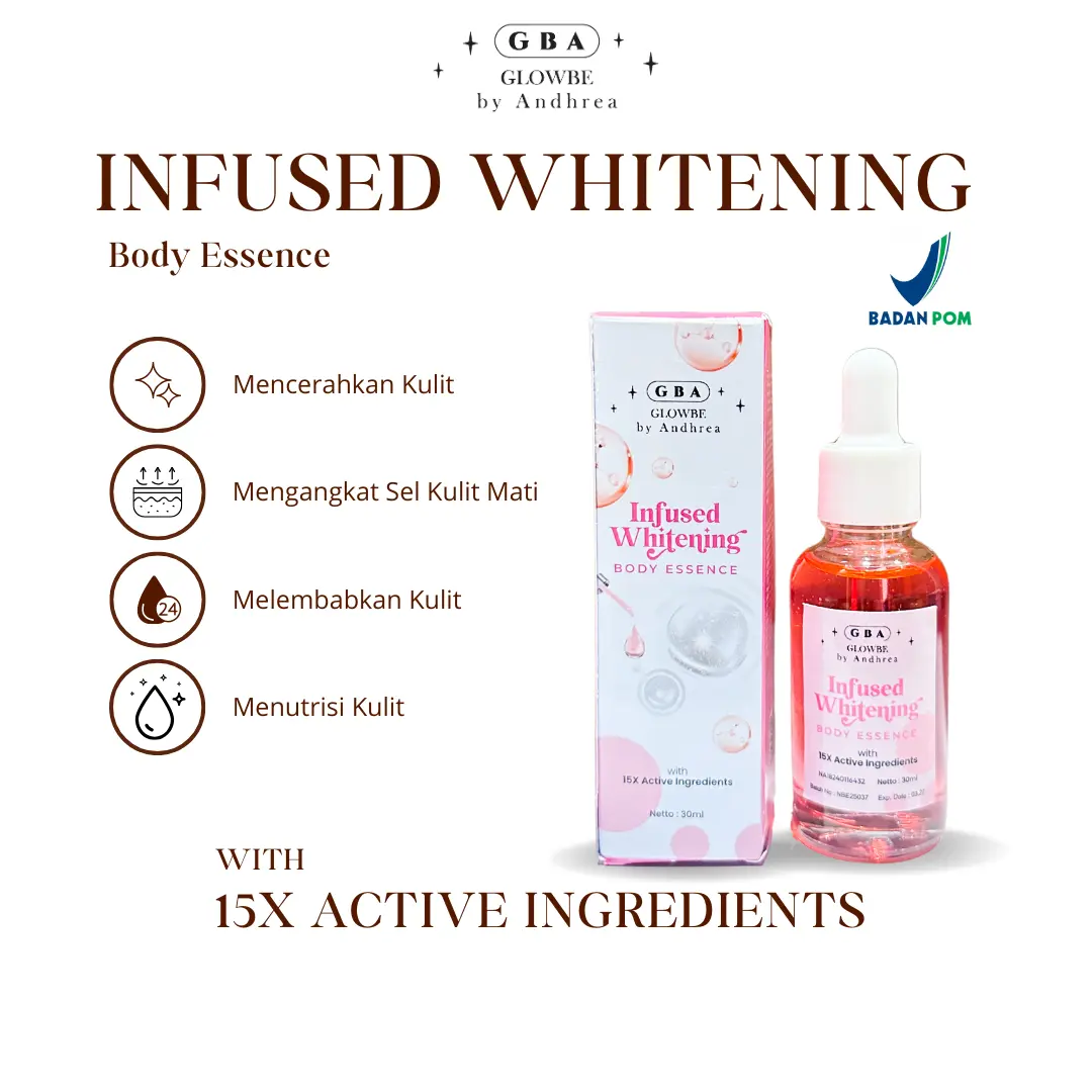 Glowbe Infused Whitening Body Essence With 15X Active Ingredients