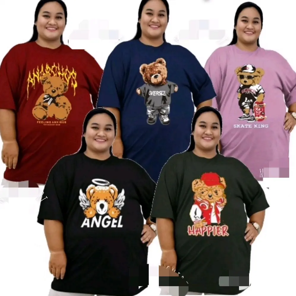 Kaos Daily Oversize Ld 130 BB 100 Kg / Kaos Murah Super Jumbo Bigsize BB 100 Kg Ld 130 Oblong