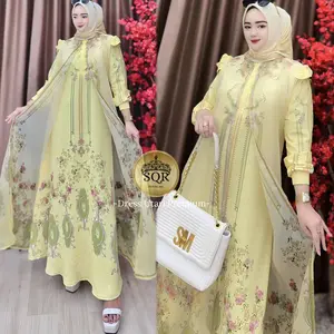Uni Ara - Dress ( UTARI ) Dress Premium || Gamis Wanita Kekinian