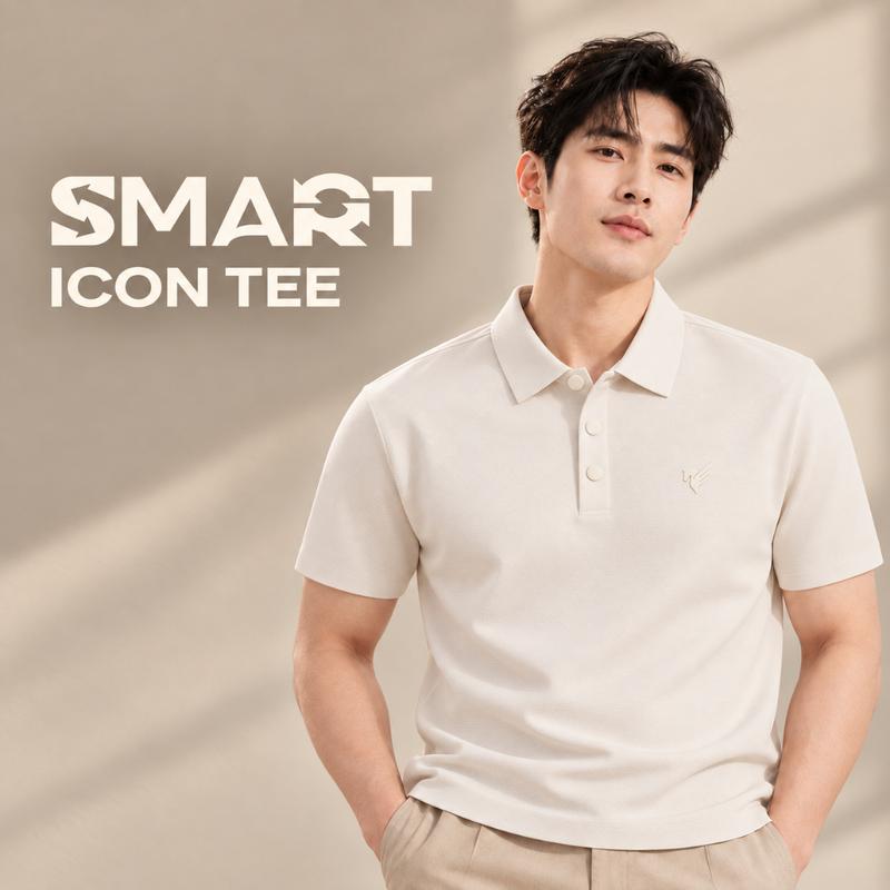Áo polo dán SMART EASE POLO TORANO ngắn tay Mát lạnh, thoáng khí, chống UV HSTP391