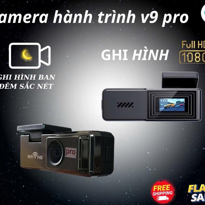 Cam hành trình ô tô  V9Pro kết nối điện thoại và màn hình Android - Độ phân giải: full HD1080 sắc nét - Tích hợp wifi điện thoại - Trang bị cảm biến hình ảnh thế hệ mới cho hình ảnh sắc nét. camv9 pro camera  ô
