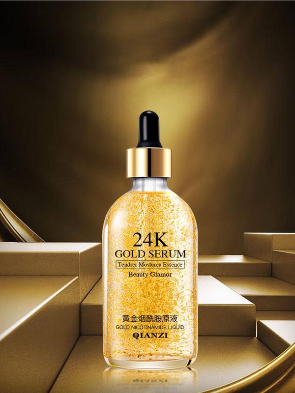 Serum Emas, 24K, dengan Niacinamide, Penyelesaian Pelembap, Pelembap, 30ml 1