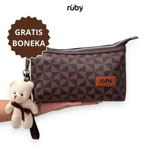 RUBY - LULY POUCH BY RUBY pouch wanita free gantungan boneka