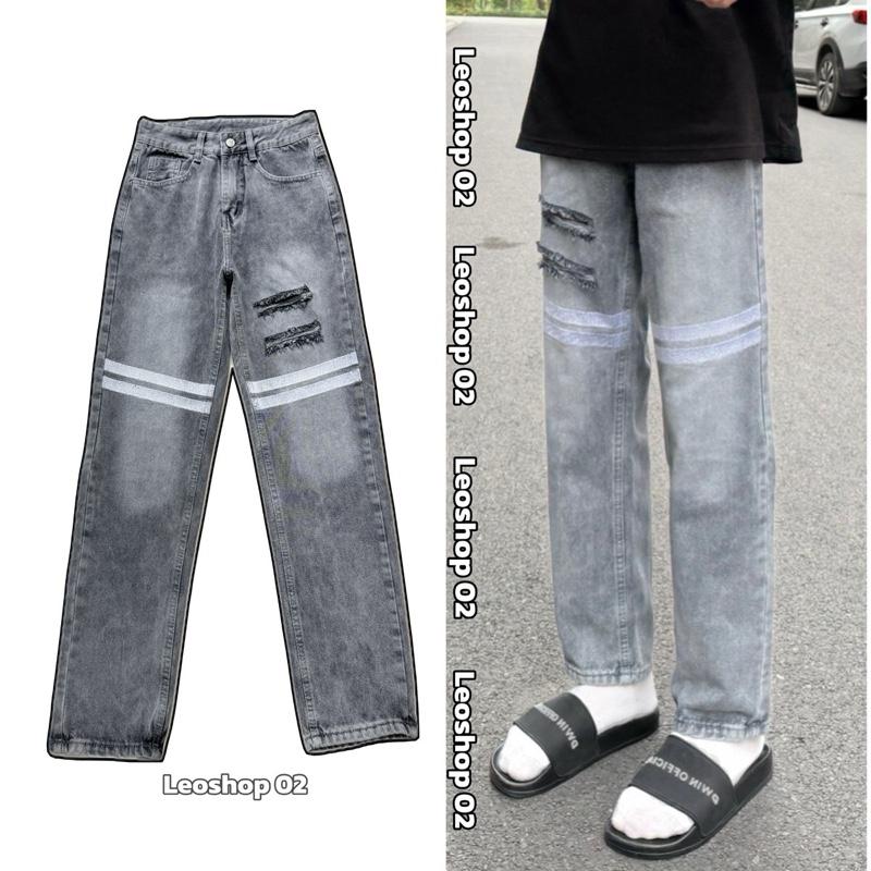 Quần Jean Thêu Nam Nữ V2 - Quần jean ống Suông , Quần Jean Ống Đứng , Quần Jean Nam From Dáng Trẻ Trung , Quần Jean Rách Đẹp , Quần jean nam đẹp