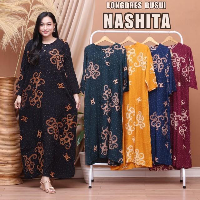 Product Introduction of PROMO 100rb dapat 3pcs daster lengan panjang berbagai motif bahan rayon kancing depan busui friendly 10