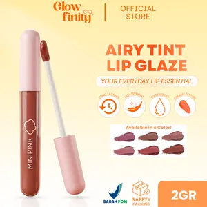MINIPINK NEW Colors Lips Glaze Airy Tint Aesthetic Silky Boba Matte LipTint Waterproof BPOM - MP043