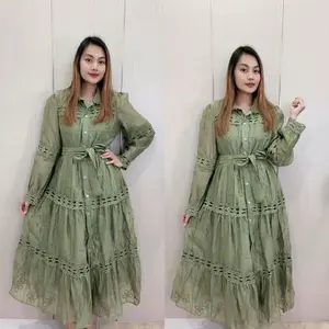 Dress Cantik Lengan Panjang 71217/Dress Cantik JeshopFashion