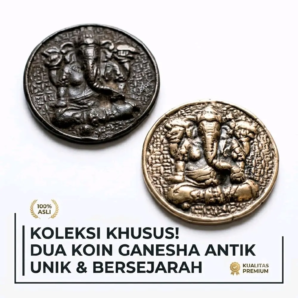 Koleksi Khusus Koin Ganesha Unik & Bersejarah 100% Asli Kualitas Premium