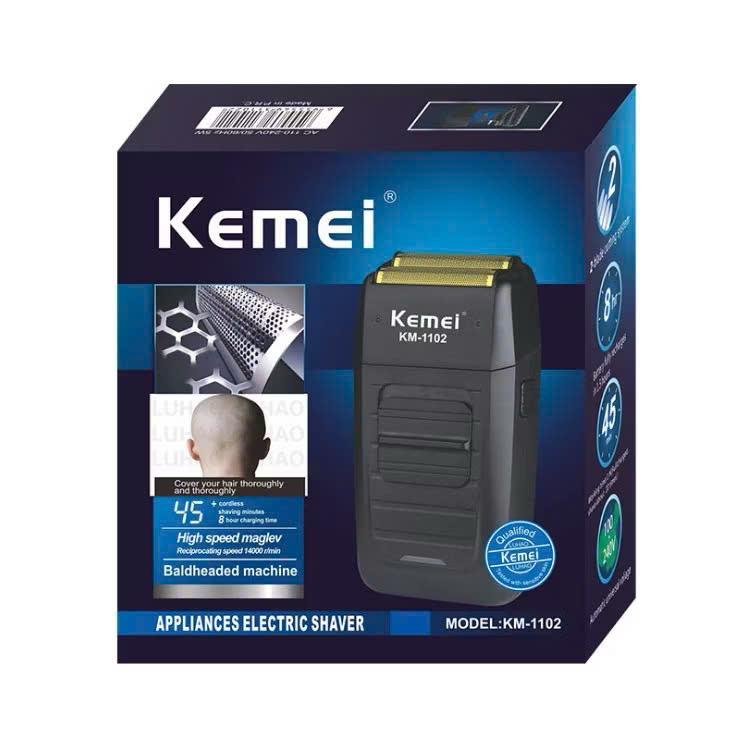 Máy Cạo Râu Đa Năng Kemei KM-1102 Cao Cấp, Lưỡi Kép 3D Công Suất Mạnh Mẽ