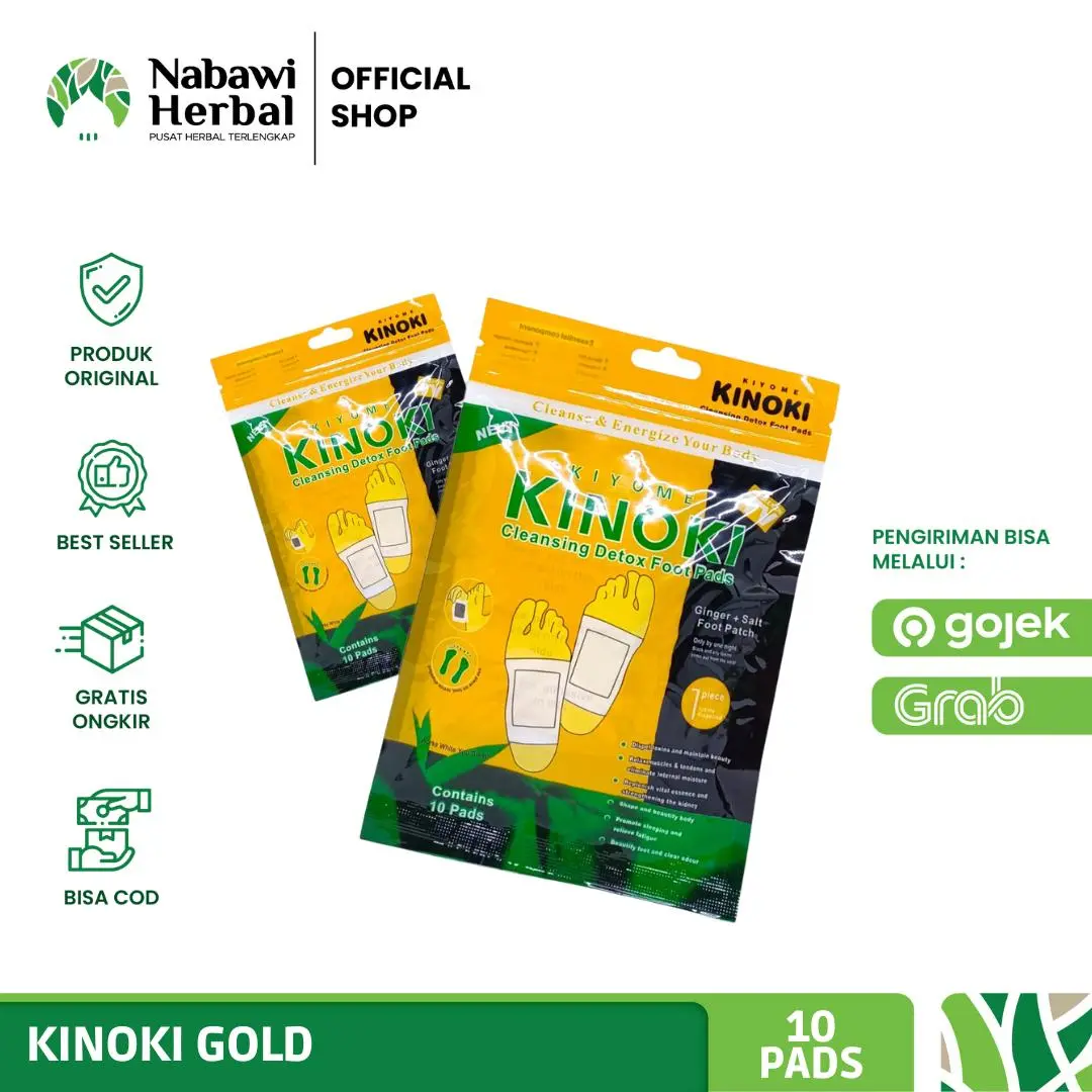 KIYOME - Kinoki Gold Emas Koyo Kaki Isi 10 Sachet - by nabawiherbal
