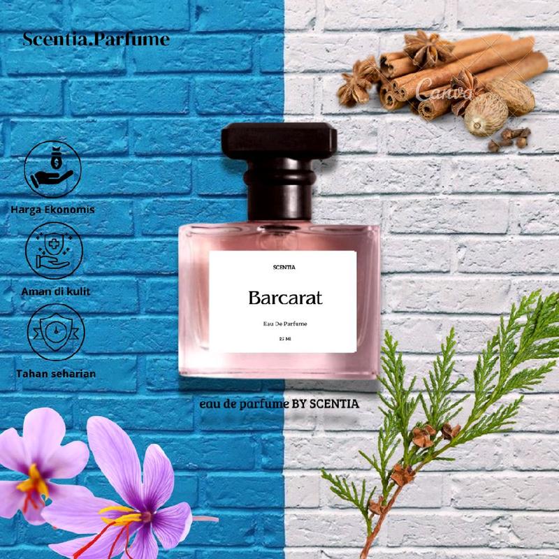BELI 1 DAPAT 2 PARFUM - Wanita Pria [Scandalicious] [Black Apium] [Barcarat] [Sauvagez] [Cheros] [Perfume 25 Ml] Uniseks Wangi Tahan Lama. Peony Lavender Lemon Licorice Orange Laki-Laki Perempuan Bunga 3