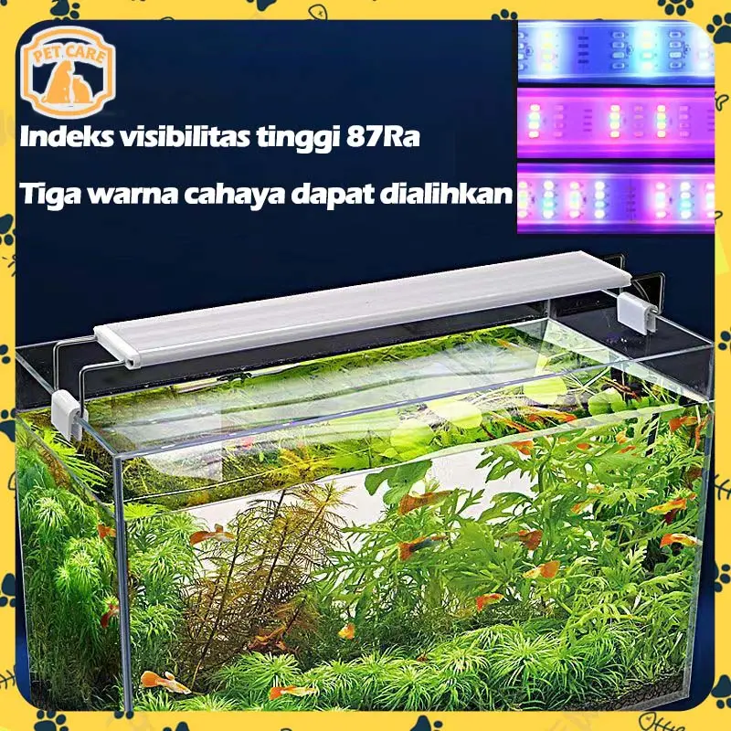 Lampu Led Aquarium Gantung Akuarium 20-90CM Aquascape Ikan hias Led Varian Lampu Rumput Air Tangki ikan 1
