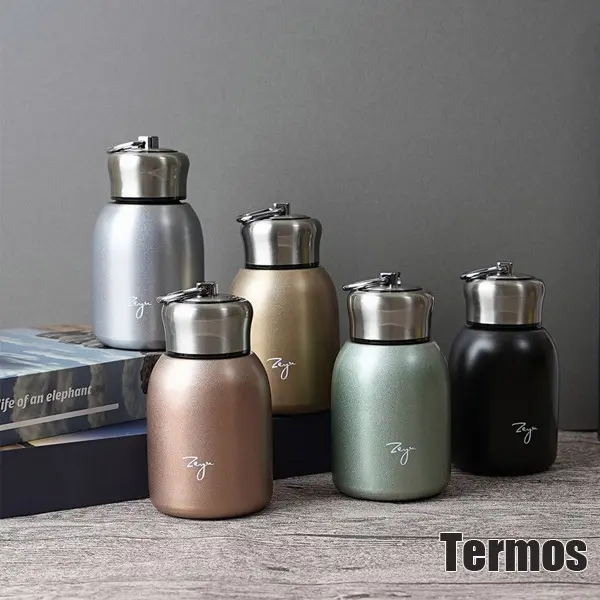 Botol Minum Thermos 300ml Mini Tahan Panas dan Dingin 8