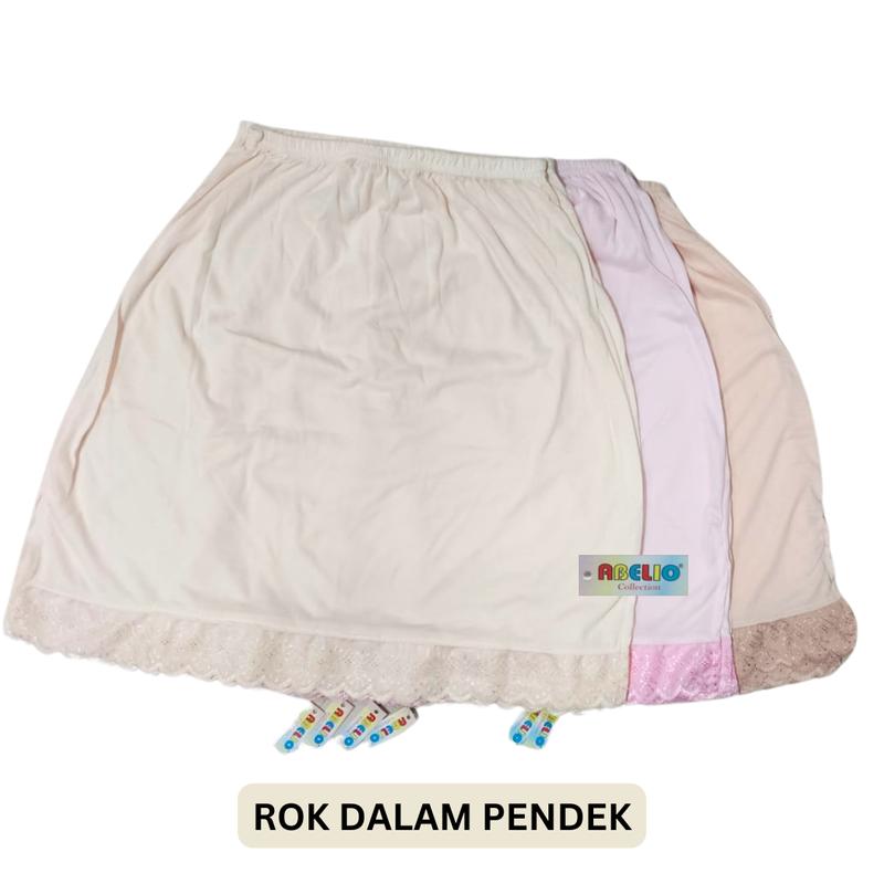Androk Rok Dalaman Pendek Renda ABELIO XL XXL Rok Wanita Handrok - Shop ...