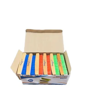 Paket hemat sikat cuci baju / sikat kayu murah / sikat cuci kayu warna