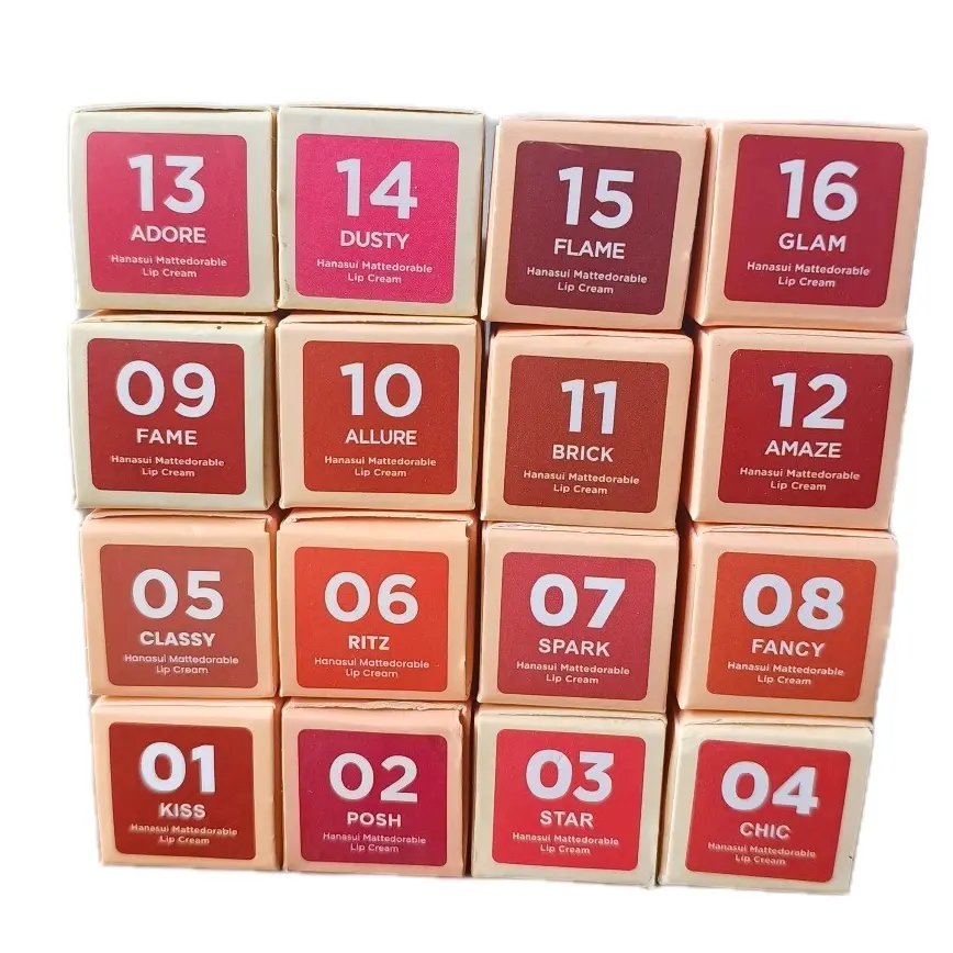 Lip Cream Hanasui Mattedorable 16 Warna Lipstik - Gloss, Lipstick Creamy Bibir