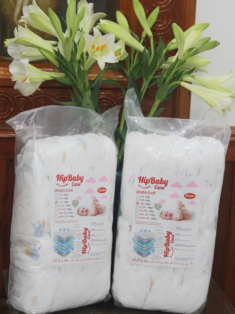 ComBo 2 bịch 100 Tã bỉm Hip Baby Care loại 1 phiên bản nâng cấp đủ size cho bé yêu