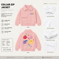 Gambar WGUD'S KIDS Collar Zip Jacket Anak Hoho Jump Poly Fleece Umur 4-15 Tahun Unisex Laki-Laki & Perempuan | JacketWanita - Hitam, M (4-6 Thn) dari WGuds Kids Kota Administrasi Jakarta Barat 1 Tokopedia