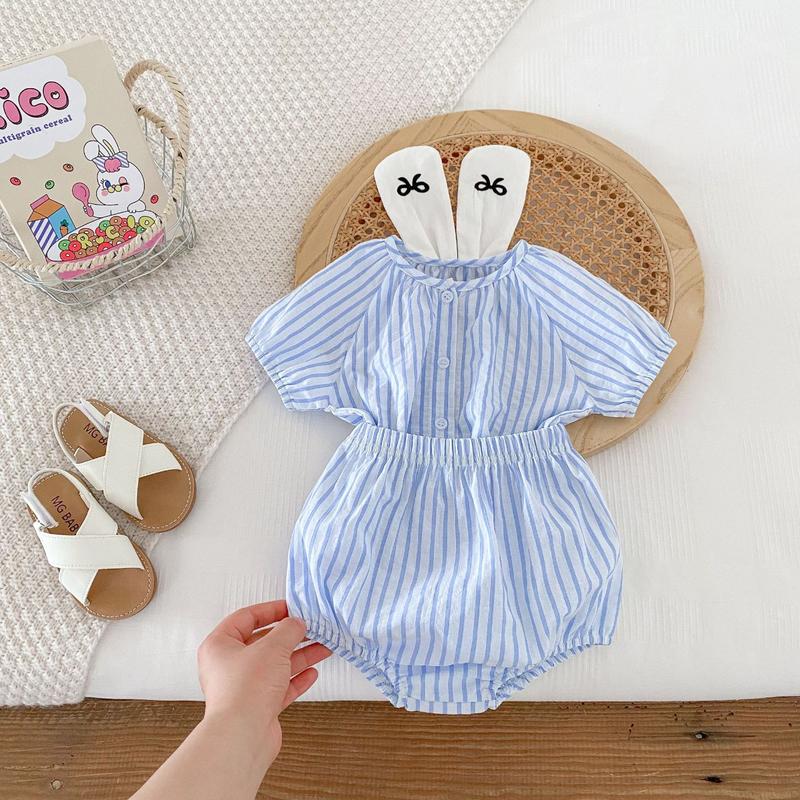 Product Introduction of Bộ 2 Món Mùa Hè, Cho Em Bé Gái, Áo Ngọt Ngào Và Dễ Thương Kèm Quần Đùi, INS, Quần Áo Trẻ Em, Thích Hợp Cho 0-2 Tuổi 23