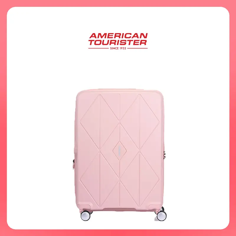 American Tourister Koper Hardcase Argyle Spinner 25 Inch - Antiq.Pink 1
