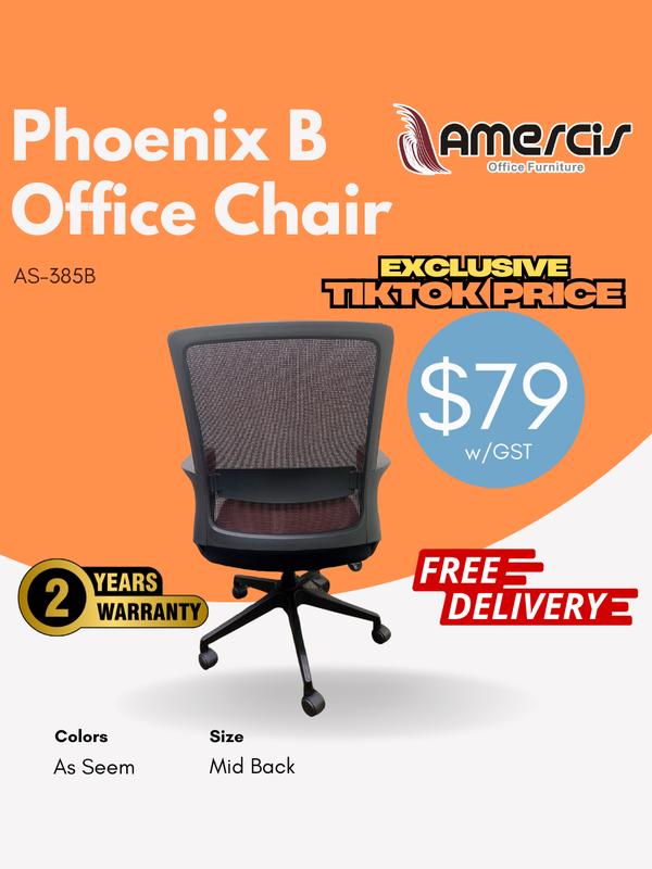 Amercis Mid Back Phoenix B Mesh Chair AS-385B 3
