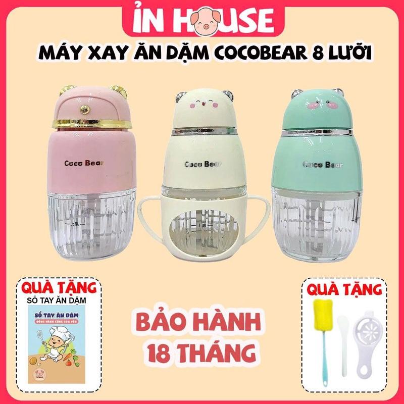 Máy xay CoCo Bear 8 lưỡi dao xay đồ ăn dặm cho bé bảo hành 18m