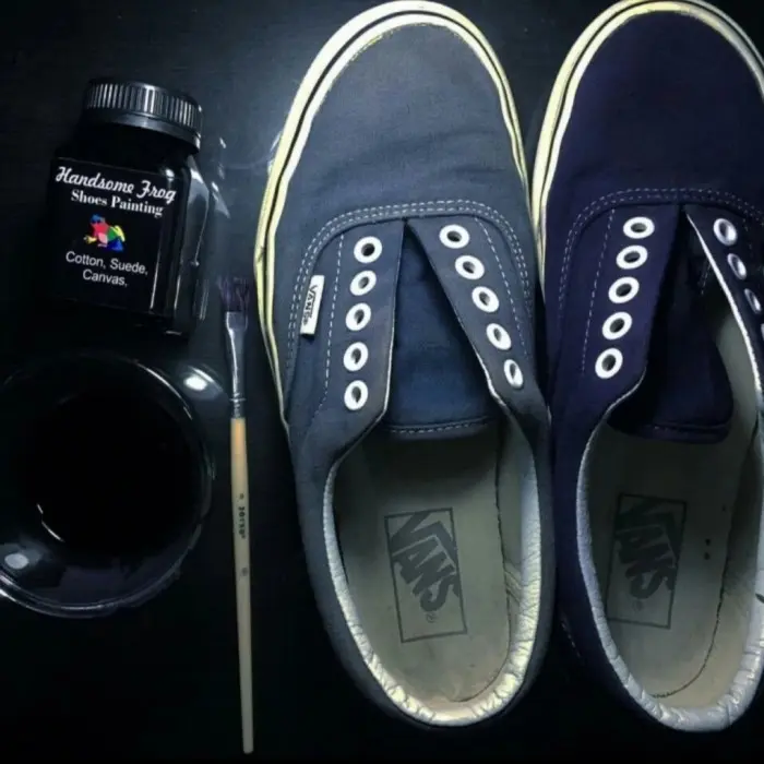cat sepatu canvas suede 50 ml
