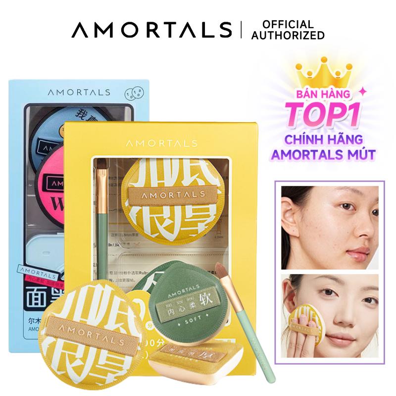 Bộ Mút Trang Điểm AMORTALS - Mút Đánh Phấn Mềm Mại, Dụng Cụ Trang Điểm Hoàn Hảo