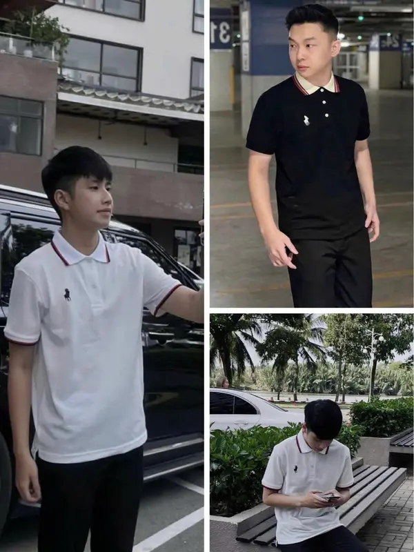 Áo thun unisex/couple, phôm trơn đơn giản dễ phối thêu logo vải poly co giãn, MÂY FASHION top men 1