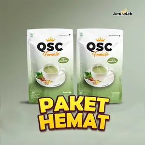 [Paket Hemat 2 Pouch] Queen Secret matcha - QSC Female Rasa Matcha - Lancarkan Siklus Wanita, Halal dan BPOM 100gr