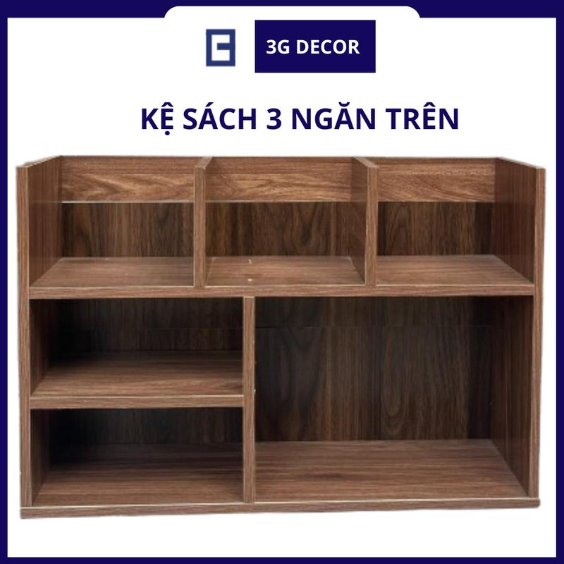 MẪU MỚI Có Tấm Chắn Kệ Sách Đa Năng 3 Ngăn Trên Kệ Sách Để Bàn Kệ Sách Trang Trí Bàn Làm Việc