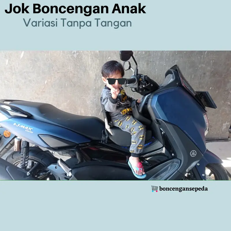 Jok kursi Boncengan Anak Sandaran Utk motor NMAX PCX AEROX Jupiter MX Variasi Tanpa Tangan 1