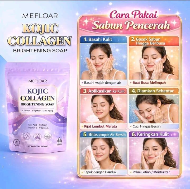 [PROMO] Sabun KOJIC Collagen Soap 100G Sabun Mandi Memutihkan Badan dan Wajah ORI