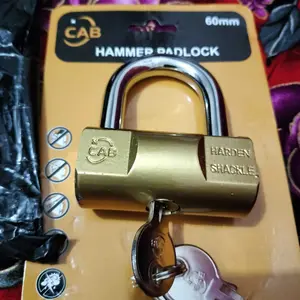 Gembok Pagar Pintu Model Balok Anti Maling Karat / Gembok Bantal Ukuran 40 50 60 mm Merk CAB