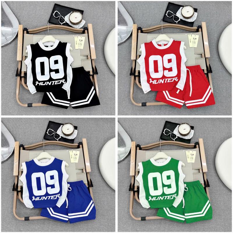   09  Combo 4 bộ ba lỗ Thể Thao thun lạnh thái cho bé  8-42kg  đồ  bộ  bé  trai  combo  5  bộ  thun  lạnh đồ  hè  cho  bé  trai Bộ Quần Áo 