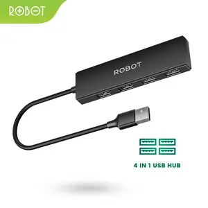 ROBOT H130-80 4 Ports USB HUB Card Computer 80cm Portable Multi Function Garansi 1th [BISA COD]